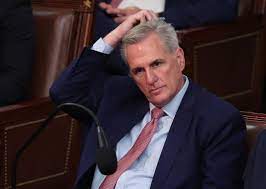 Kevin McCarthy scratching his head duing Speaker of the House vote;