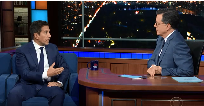 The Late Show with Stephen Colbert Doctor Sanjay Gupta;