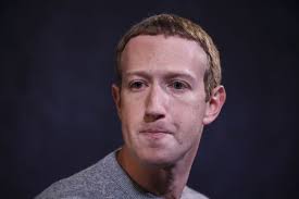 Mark Zuckerberg looks like he's been caught doing wrong;
