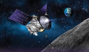 NASA's spacecraft OSIRIS-REx on the ancient asteroid Bennu;