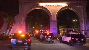 Paramount Studios Surrounded by Police Cars After;