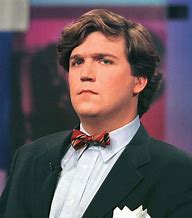 Tucker Carlson wearing a bowtie ;