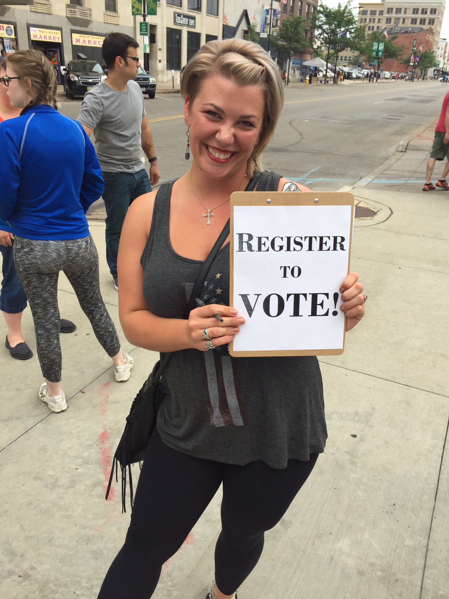 First Time voter registering to vote;